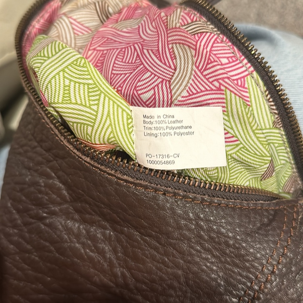 The Sak brown pebbled leather shoulder bag - Picture 10 of 10